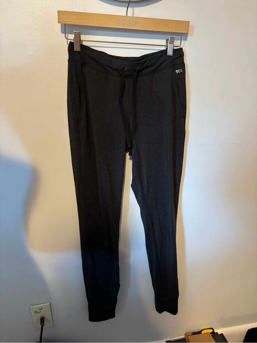 DSG Black Men's Jogger Sweatpants with Drawstring